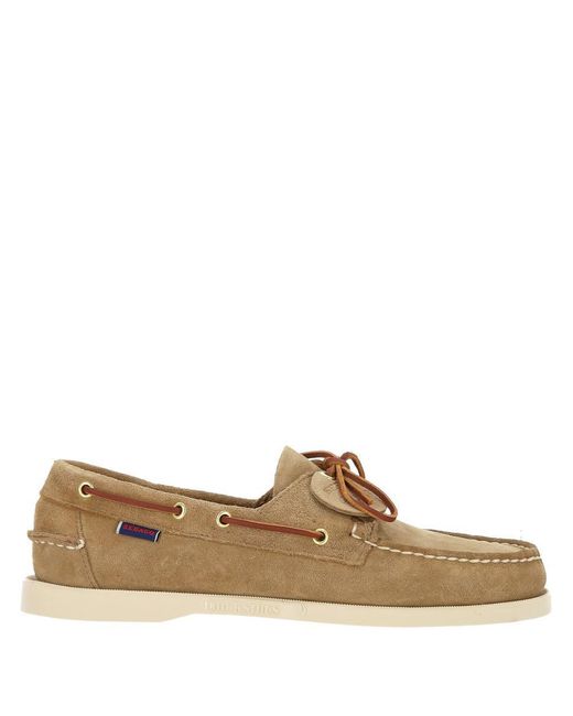 Sebago Brown Flat Shoes for men