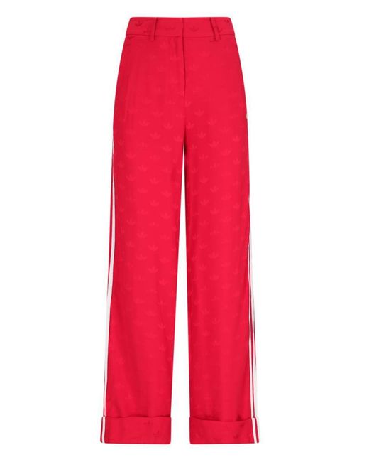 Adidas Red Monogram Pants