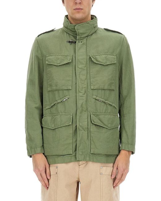Fay Green Jacket With Pockets for men
