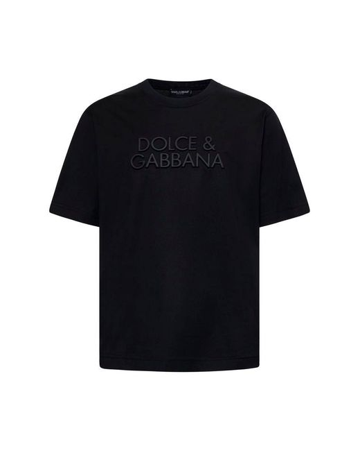 Dolce & Gabbana Black T-Shirts And Polos for men