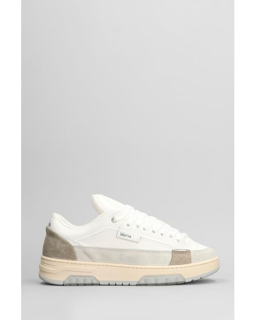Santha White 1 Cut Sneakers for men