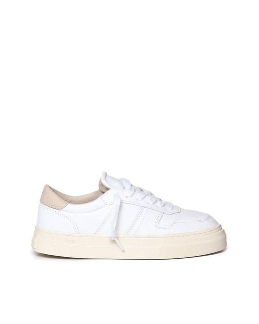 Date White Low Sneakers