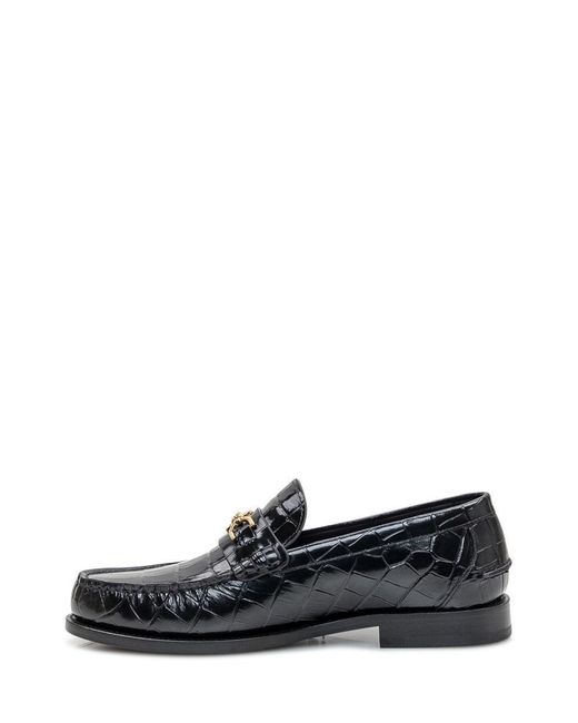 Versace White Calfskin Leather Loafer for men