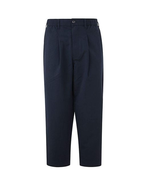 Nanamica Blue Alphadry Wide Pants for men