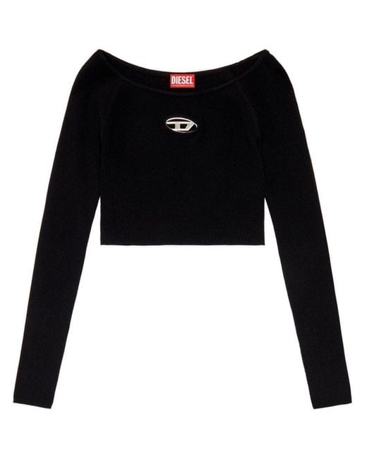 DIESEL Black M-Vera Long-Sleeved T-Shirt