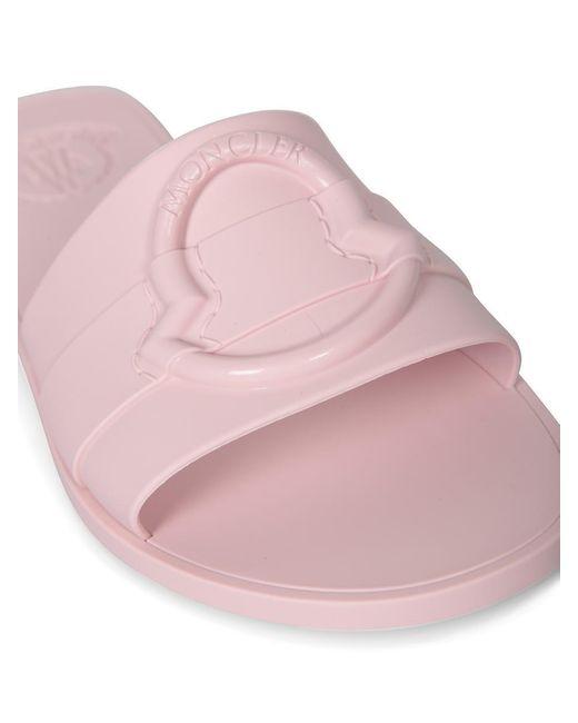 サンダル・ミュール MONCLER Women Sandals 4C00040 M4095 50N Pink Moncler Sandals in Pink | Lyst