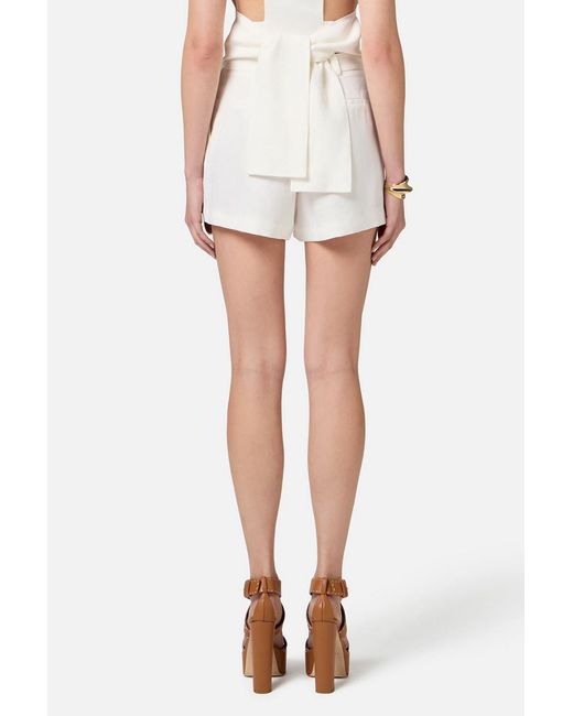 Elisabetta Franchi White Trousers