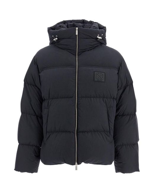 Off-White c/o Virgil Abloh Black "Down Jacket With Logo Patch for men