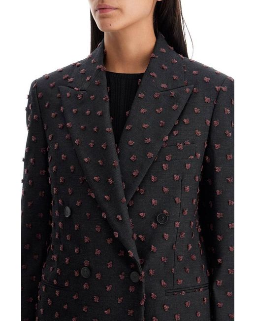 Lanvin Black Double-Breasted Plumet