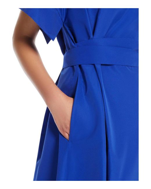 Weekend by Maxmara Blue Finish Electric Midi Dress