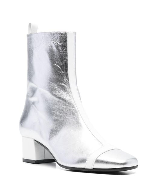 CAREL PARIS White Audrey 25 Anckle Boots Shoes