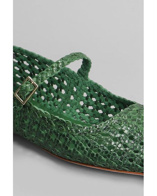 Fabio Rusconi Green Ballet Flats