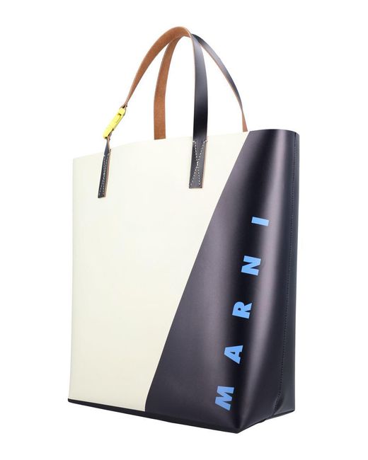Marni Blue Tribeca Mini Tote Handbag for men