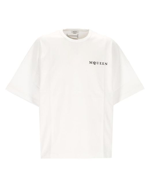 Alexander McQueen White T-Shirts And Polos for men
