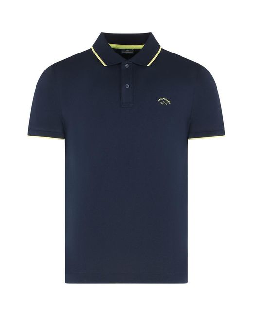 Paul & Shark Blue Cotton-Piqué Polo Shirt for men