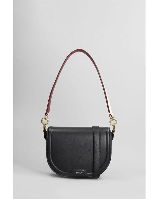 Bally Black Code Flap Shoulder Bag