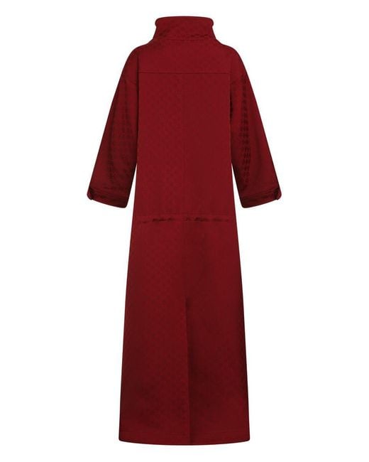 Gucci Red Gg Fabric Coat