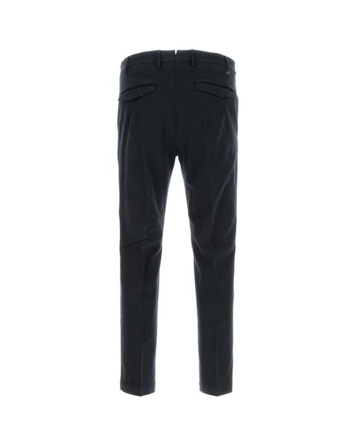 パンツ PT TORINO Black Stretch Cotton Pant PT Torino - Black Wool Stretch Slim Fit Pant | Mitchell Stores