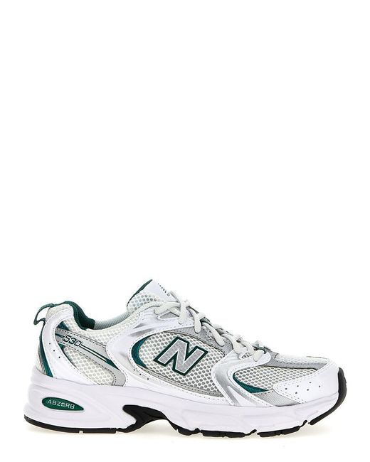 New Balance White '530' Sneakers