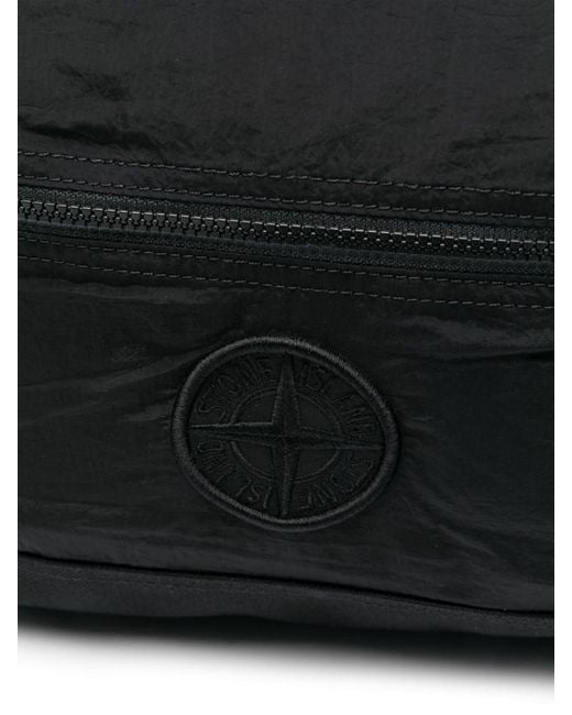 Stone Island Black Backpack for men