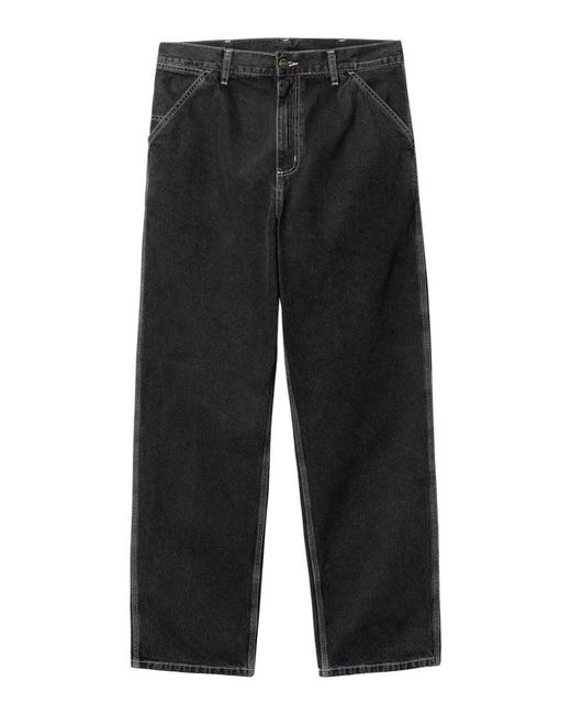 Carhartt Black Simple Pant for men