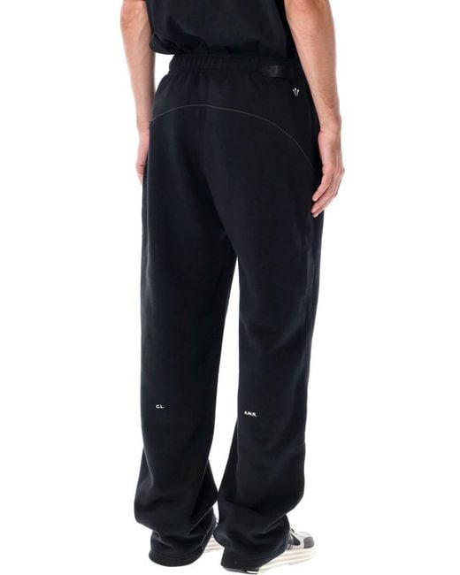 Nike Black Nocta Fleece Open-Hem Sweatpants for men
