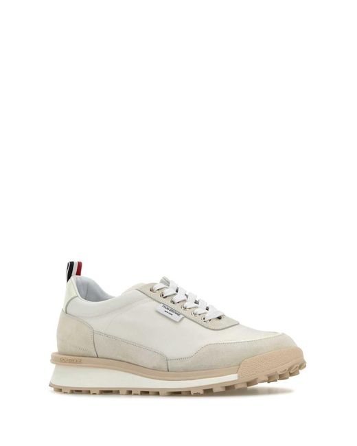 Thom Browne White Alumni Trainer In Tech Nylon for men