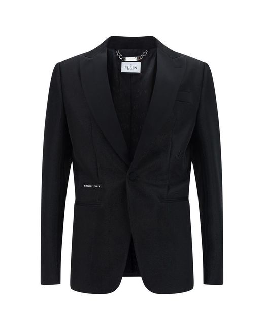 Philipp Plein Black Blazers E Vests for men