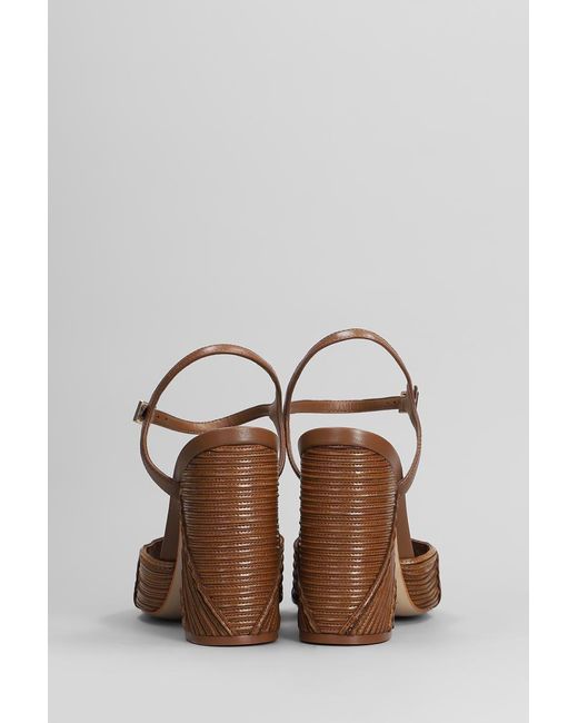 SCHUTZ SHOES Brown Lupita Sandals