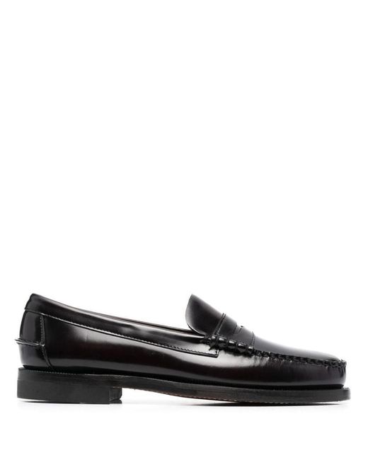Sebago Black Flat Shoes for men