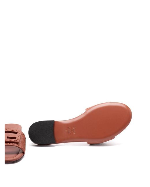 Fendi Pink 'Baguette' Slides