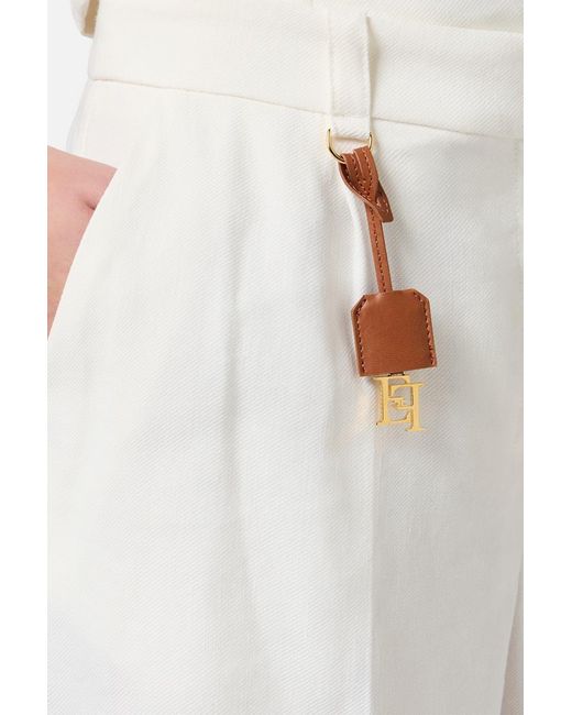 Elisabetta Franchi White Trousers