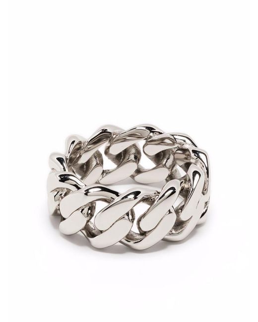 DARKAI White Cuban Ring Accessories for men