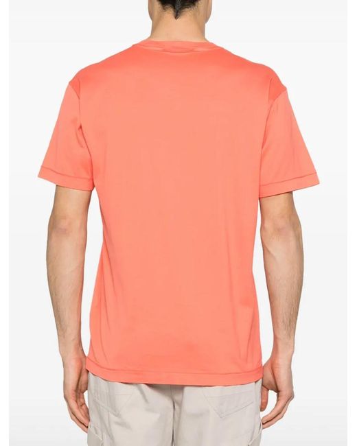 Stone Island Orange T-Shirts And Polos for men