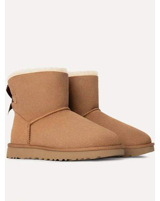 Ugg Brown Mini Bailey Bow Ii Shoes