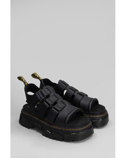 Dr. Martens Black Mattison 3S Sandals