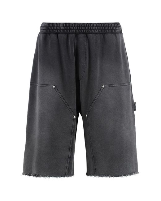 Givenchy Gray Cotton Bermuda Shorts for men