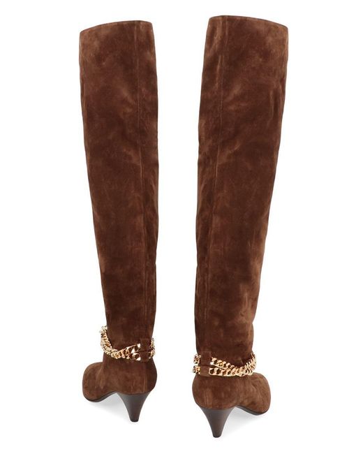 ALEVI Brown Camille Suede Knee High Boots