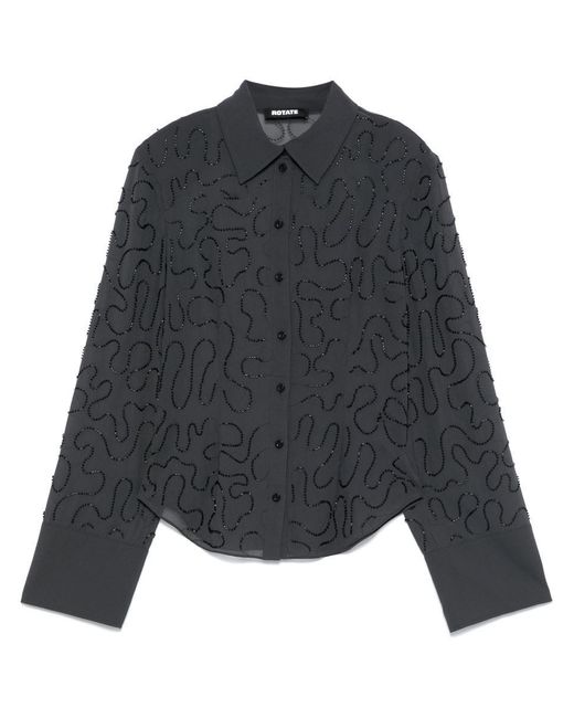 ROTATE BIRGER CHRISTENSEN Blue Rotate Birgerchristensen Shirts