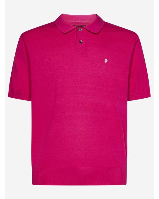 Stussy Pink Polo Shirt for men