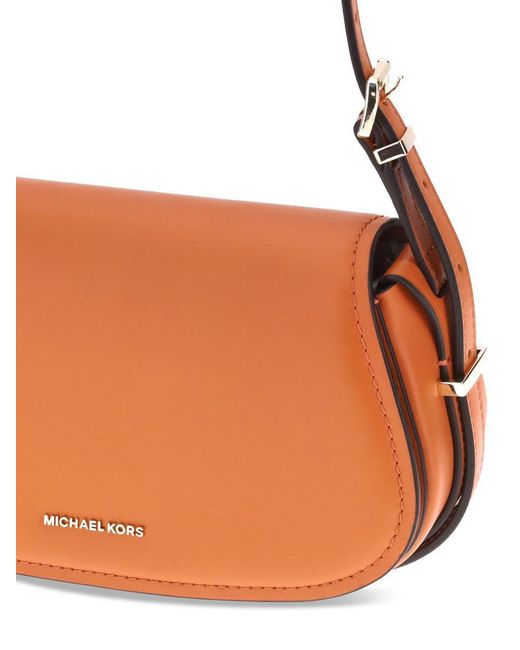 Michael Kors Orange Shoulder Bags