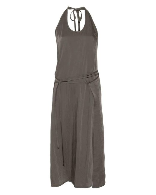 Lemaire Brown Midi Apron Dress