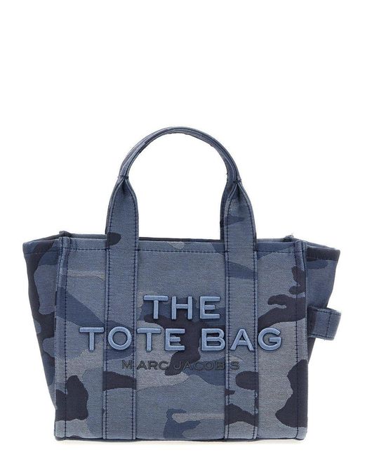 Marc Jacobs Blue 'The Camo Jacquard Small Tote' Handbag