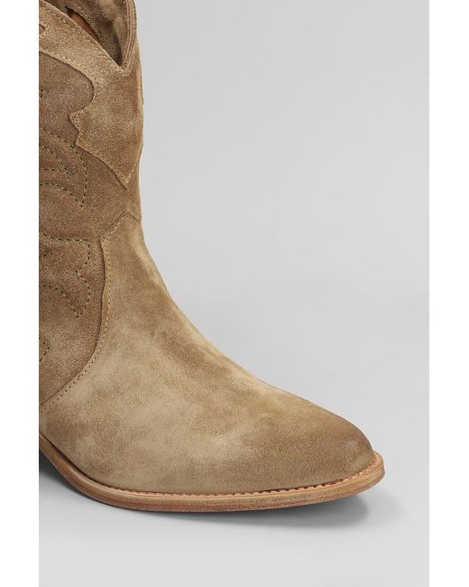 Julie Dee Brown Texan Ankle Boots