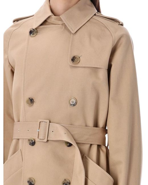 A.P.C. Natural Classic Double-Breasted Trench Jacket