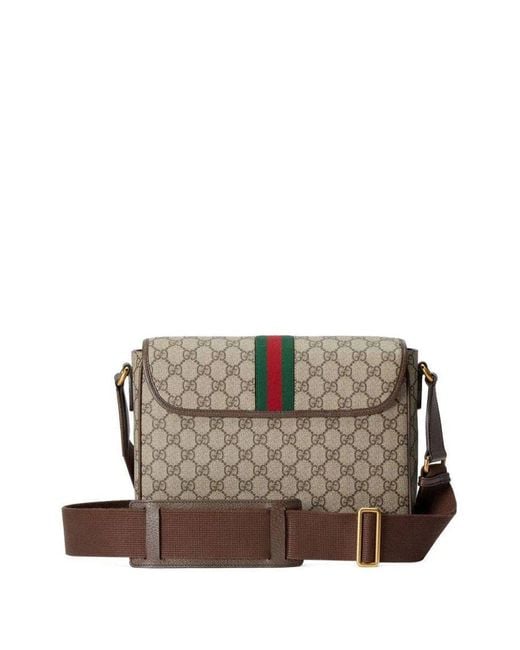 Gucci Brown Ophidia Medium Shoulder Bags