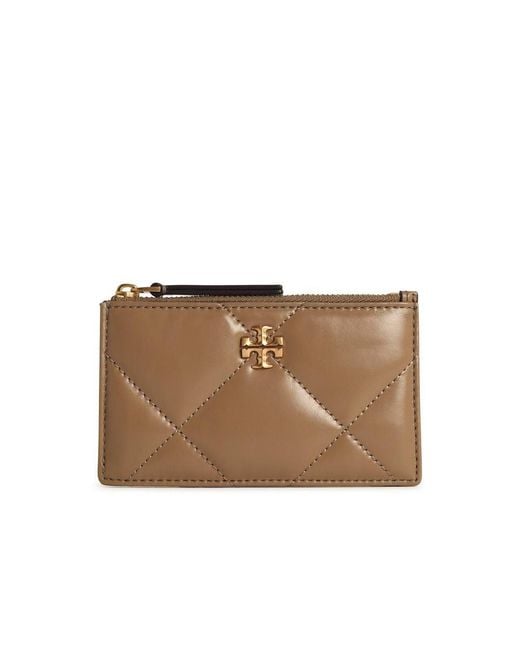 Tory Burch Natural 'Kira' Leather Card Holder