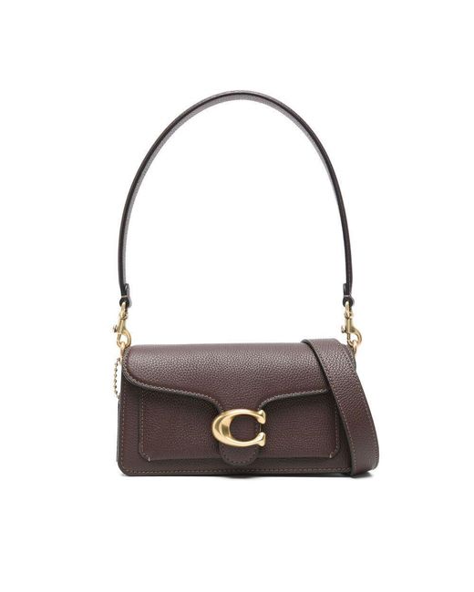 COACH Brown Tabby 20 Maple Leather Shoulder Bag