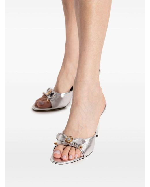 Versace White Opera Sandals