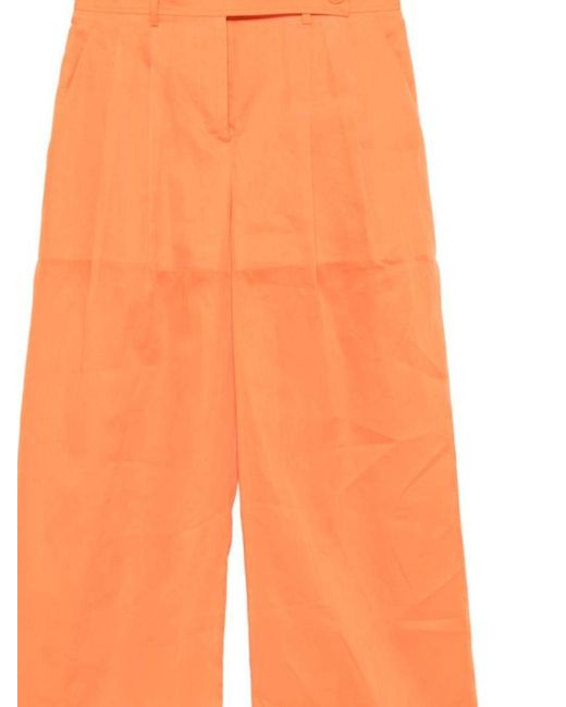 Alberta Ferretti Orange Trousers